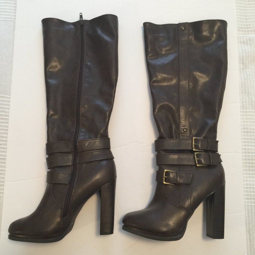 JUST FAB ASHLYN HEELED BOOT